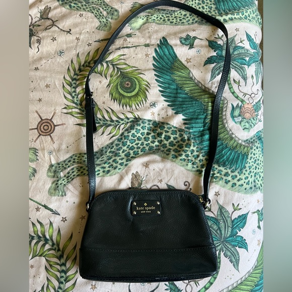kate spade Handbags - Kate Spade black leather cross body bag